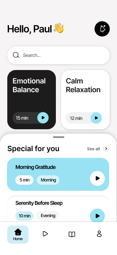 Wellness Tracking Screen